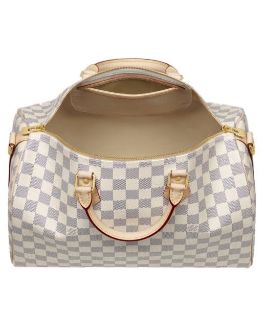 L.*V Damier Speedy N41002 White