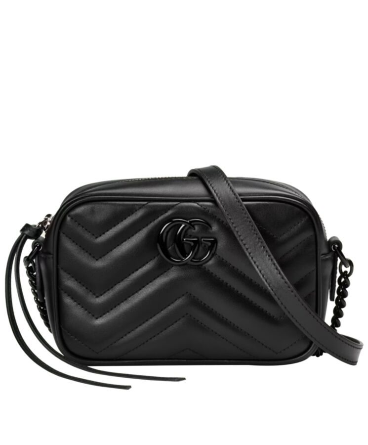 G.U.C.C GG Marmont Mini Shoulder Bag Black