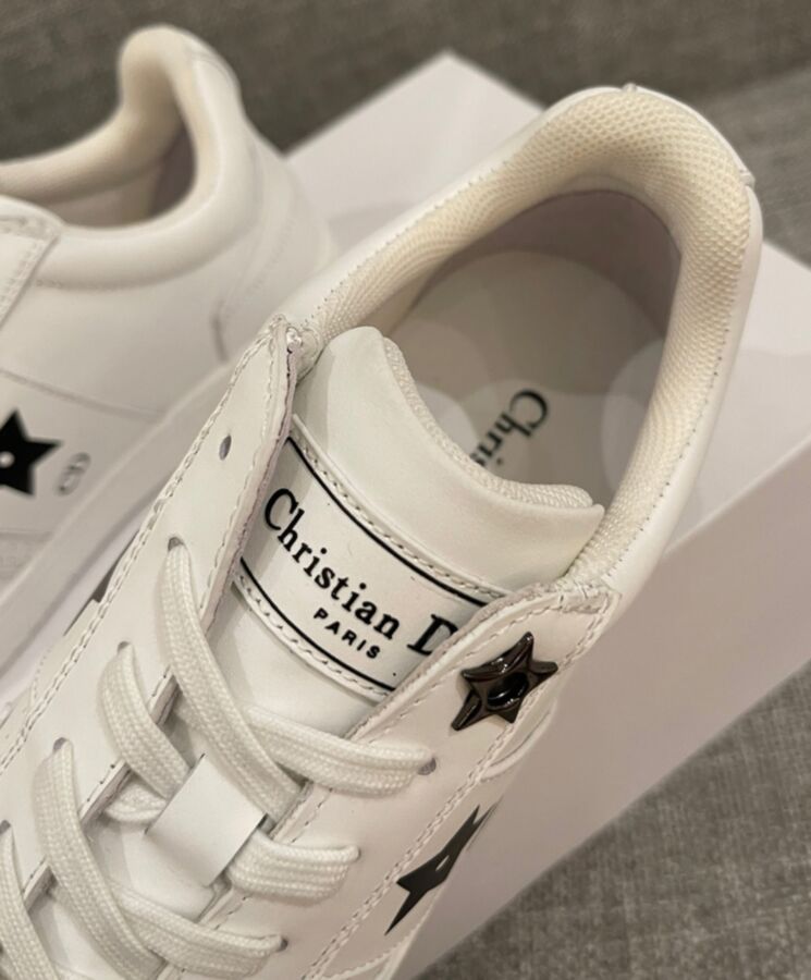 Di.ar Unisex Star, White Sneaker, Luxury Footwear, Di.ar Paris, Calfskin Sneaker