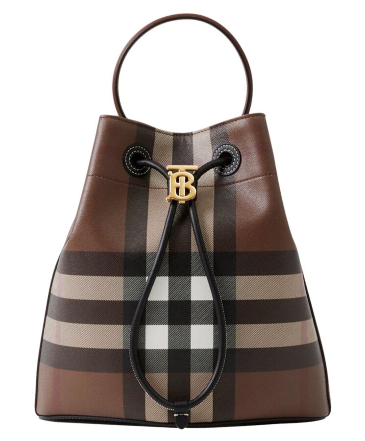 Bur.berri Small TB Bucket Bag Coffee