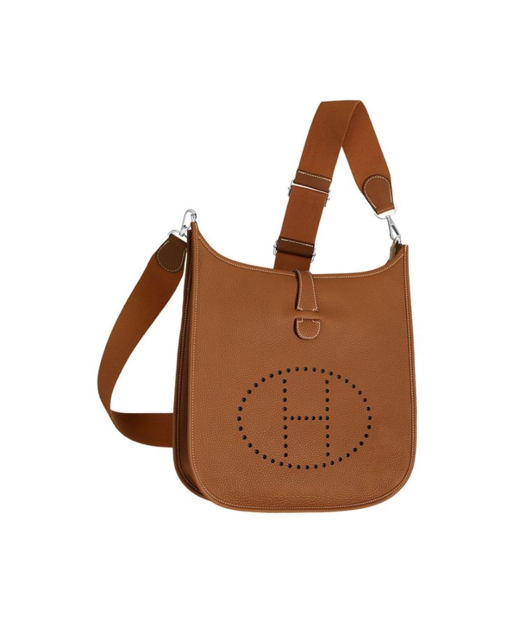 Her..mes Tan Evelyne Shoulder Togo III PM Bag