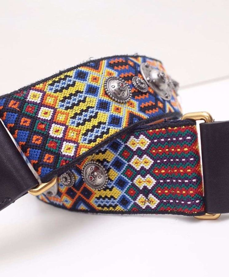 Di.ar Di.ar Fiesta Strap, Multicolored Embroidered Strap, Designer Shoulder Strap