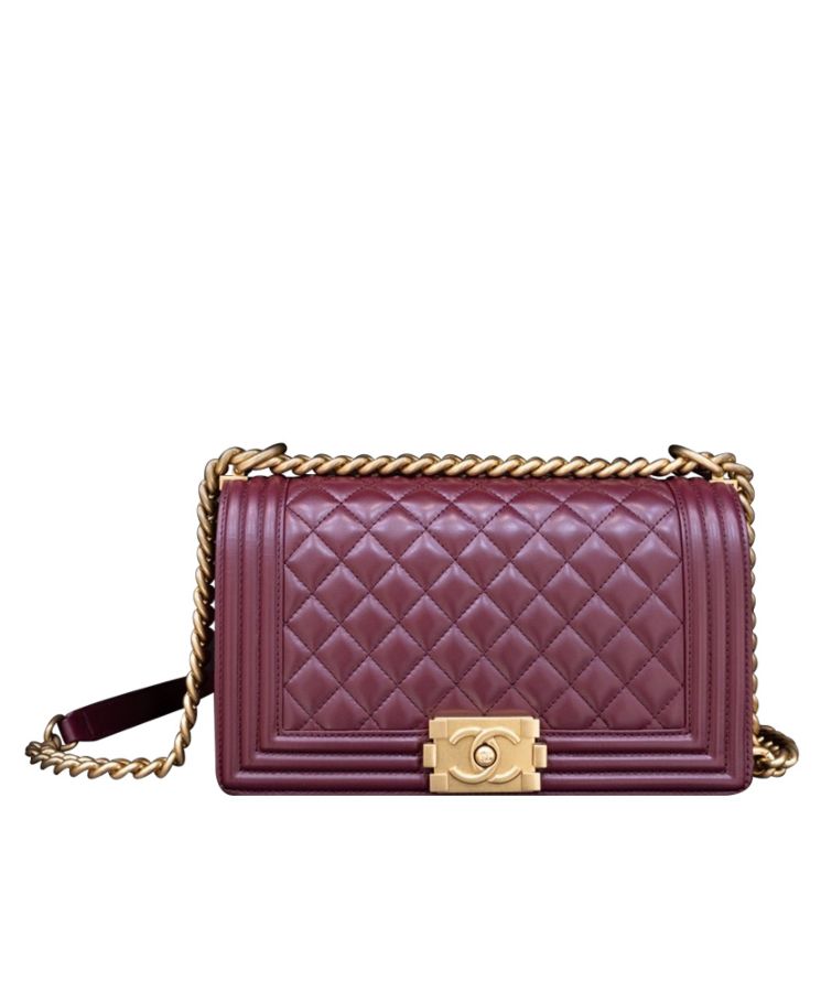 Cha.nel Lambskin Medium Boy Bag, Cha.nel A67086, Luxury Leather Handbag, Cha.nel quilted leather bag