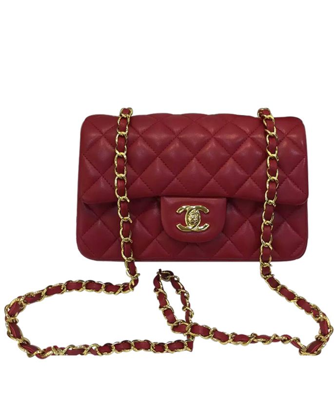 Cha.nel Quilted Leather Vintage Mini Flap Bag A01116