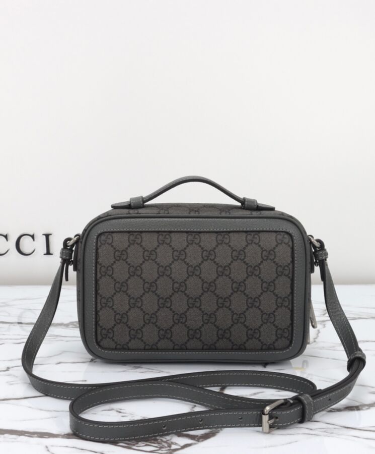 G.U.C.C Ophidia Small, GG Supreme Canvas, Double G