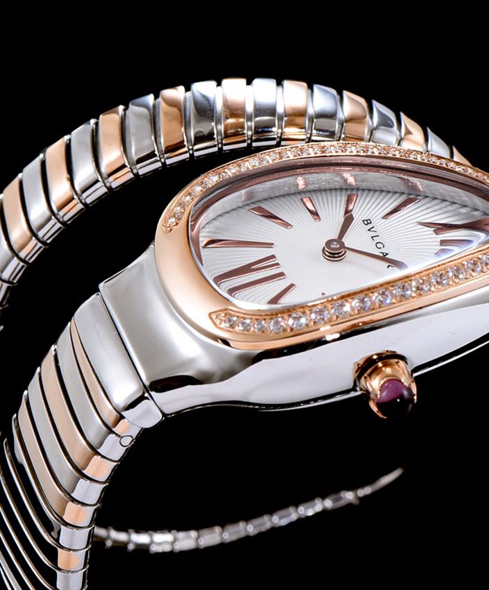 Bvl.gar 18-carat pink-gold, Stainless steel watch, Luxury timepiece, Bvl.gar-Bvl.gar collection