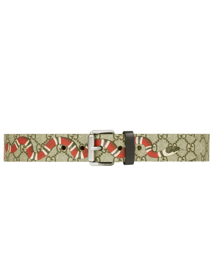 G.U.C.C Snake print, GG Supreme Belt, Alessandro Michele, GG Supreme canvas