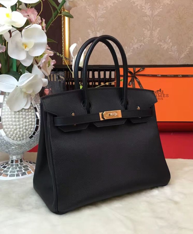 Her..mes Birkin 30 Epsom Leather Paon Phw