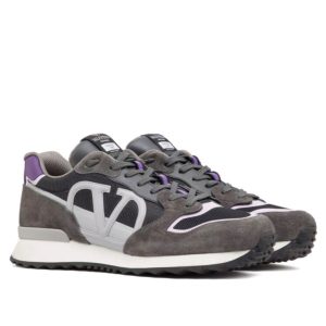 Valen.tino Men's Vlogo, Low-Top Sneaker, Split Leather, VLogo Signature, Valen.tino Garavani