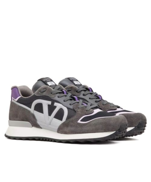 Valen.tino Men's Vlogo, Low-Top Sneaker, Split Leather, VLogo Signature, Valen.tino Garavani