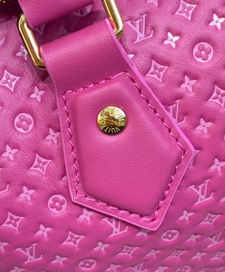 L.*V Speedy, Luxury Handbag, Speedy Bandouliere 20, Monogram Motif, Nanogram Capsule, Calfskin Handbag