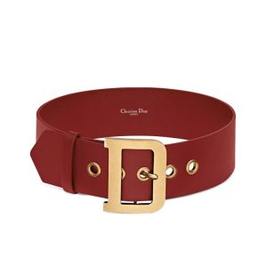 Women's Di.arquake Belt, Di.ar Black Calfskin Belt, Luxury Women's Belt