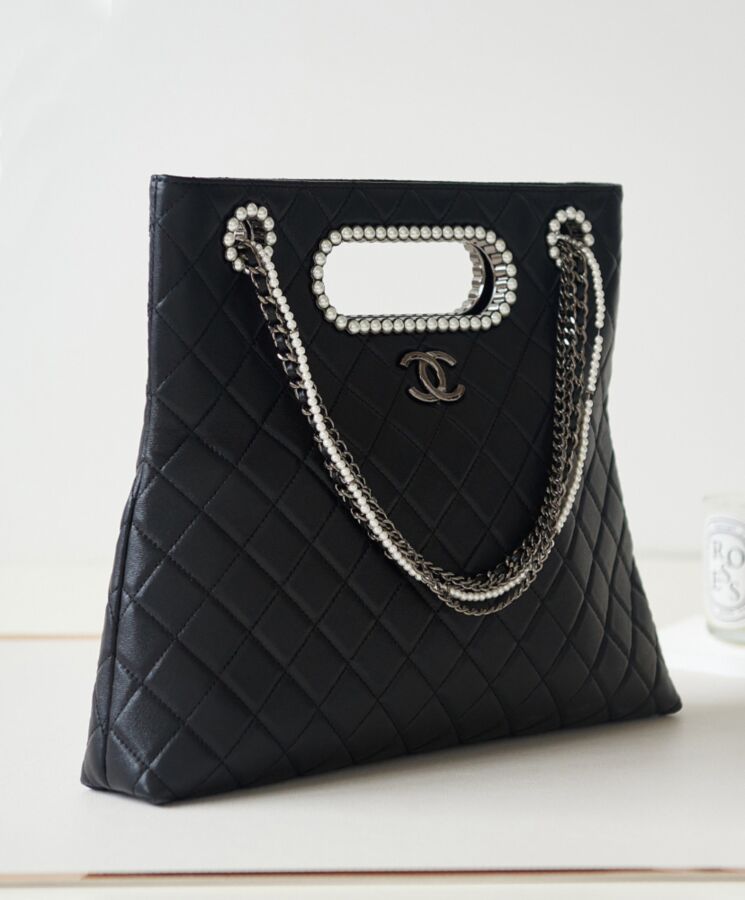 Cha.nel Shopping Bag AS4222 Black