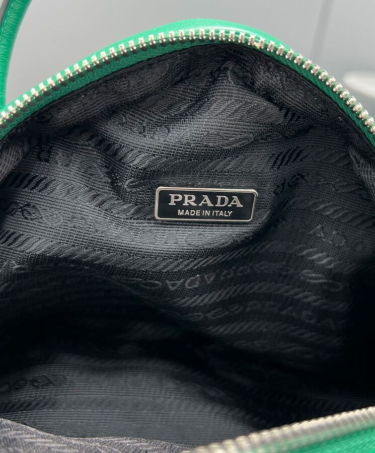 Pra.-da Leather Pra.-da Triangle Bag