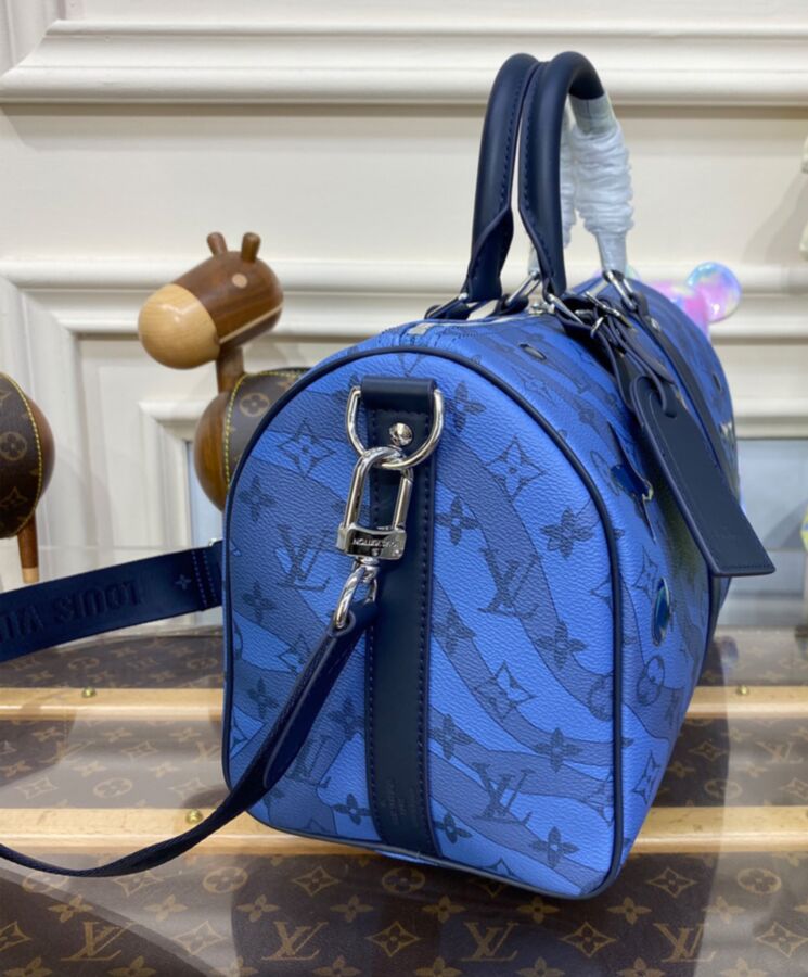 L.*V Keepall Bandouliere 35 M22573 Blue