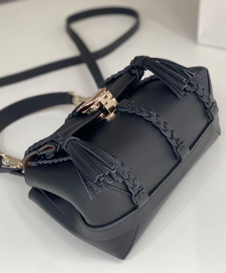 chl.oe Penelope Mini Soft Shoulder Bag Black