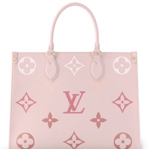 L.*V OnTheGo, Monogram Empreinte Leather, Luxury Tote, Everyday Bag, M46542 Pink