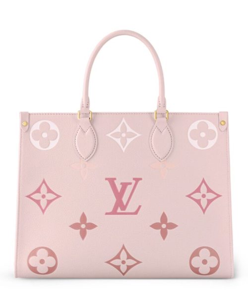 L.*V OnTheGo, Monogram Empreinte Leather, Luxury Tote, Everyday Bag, M46542 Pink