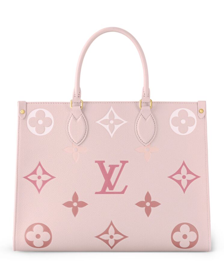 L.*V OnTheGo, Monogram Empreinte Leather, Luxury Tote, Everyday Bag, M46542 Pink