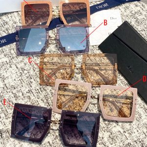 Di.ar Large-size square frame sunglasses, High-fashion sunglasses, UV protection sunglasses, Luxury sunglasses