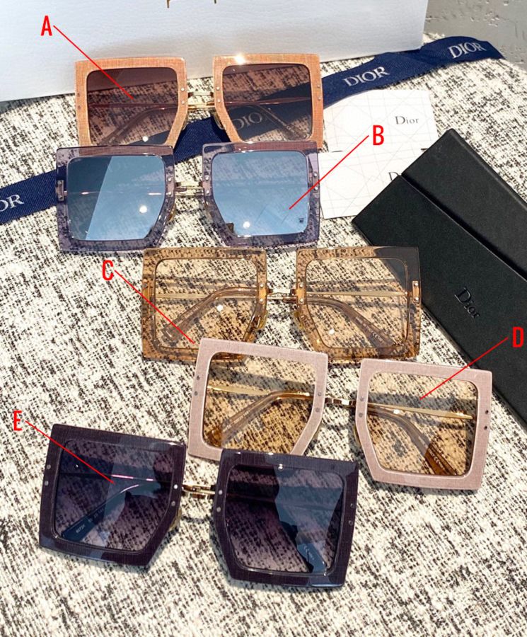 Di.ar Large-size square frame sunglasses, High-fashion sunglasses, UV protection sunglasses, Luxury sunglasses