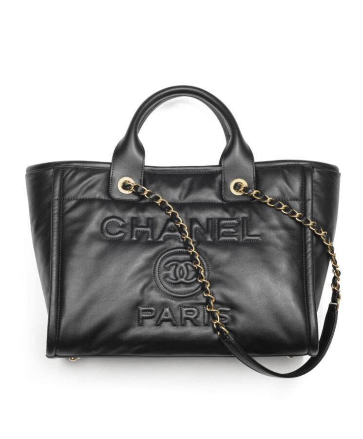 Cha.nel Small Shopping Bag AS3257 Black