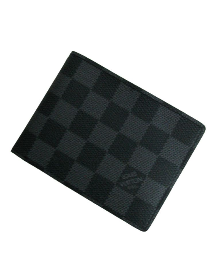 L.*V Damier Graphite Canvas Marco Wallet M62663 Black