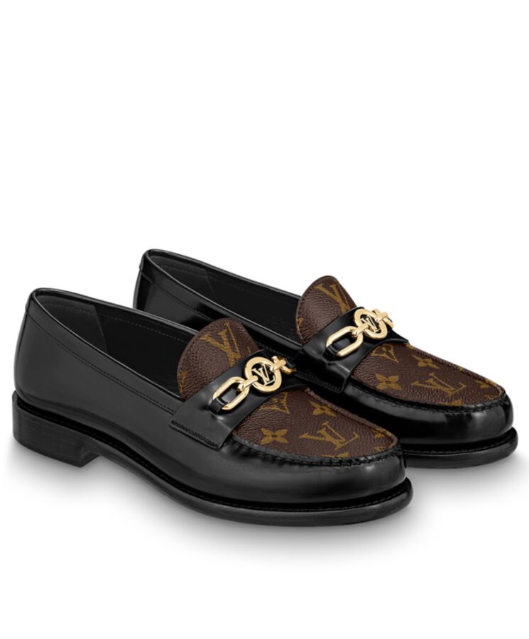 L.*V Women’s Chess Flat Loafer Brown