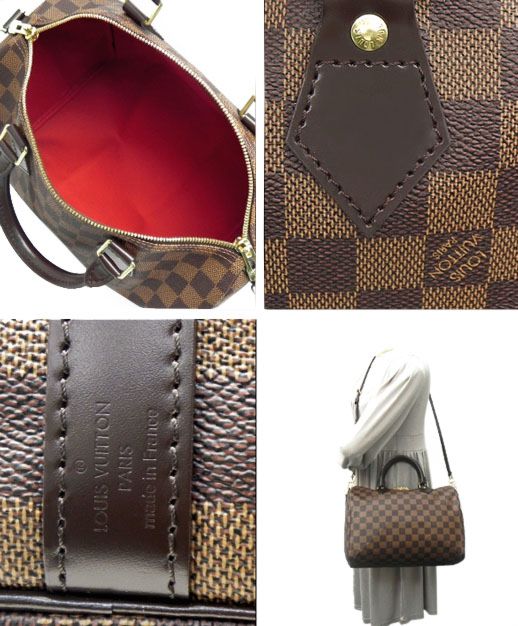 L.*V Damier Speedy N41183 Brown