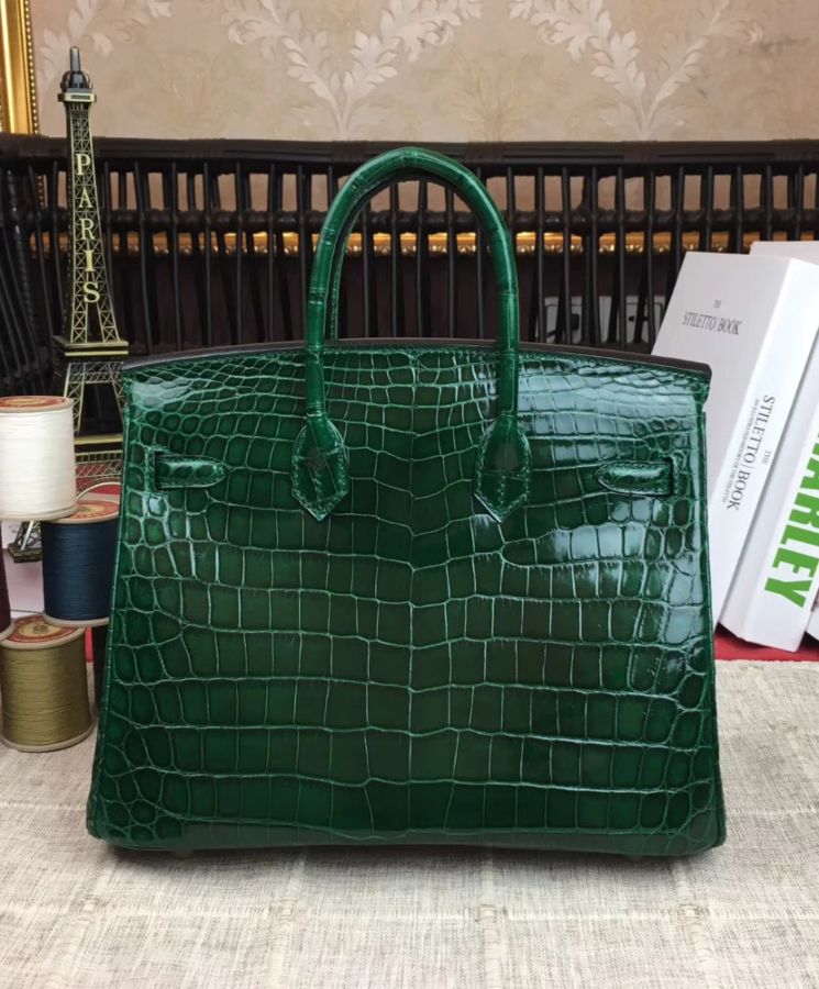 Her..mes Birkin 25, Crocodile Leather Bag, Luxury Handbag, Premium Her..mes Bag