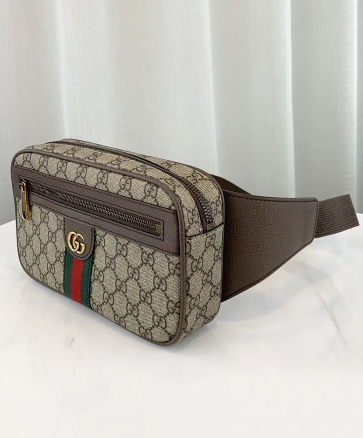 G.U.C.C Ophidia GG belt bag 574796 Dark Coffee