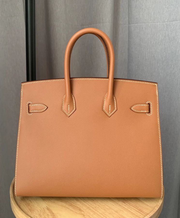 Her..mes Birkin 25 Bronze Epsom Light Coffee