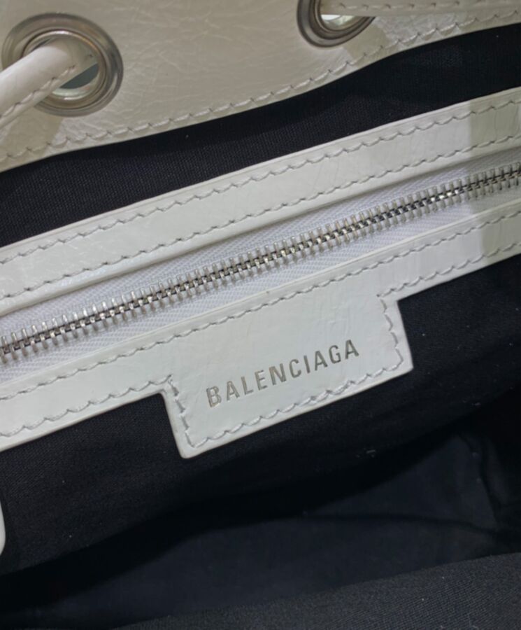 Balen.ciaga Le Cagole, Luxury Leather Bag, Shoulder Bag, Bucket Bag, Balen.ciaga Bucket Bag