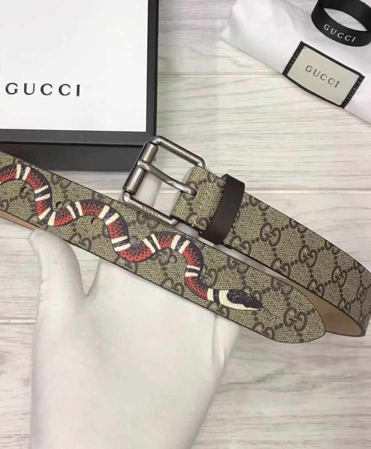 G.U.C.C Snake print, GG Supreme Belt, Alessandro Michele, GG Supreme canvas