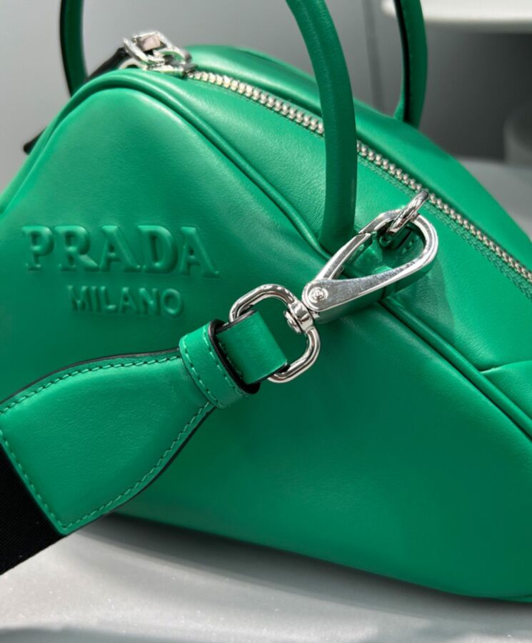 Pra.-da Leather Pra.-da Triangle Bag