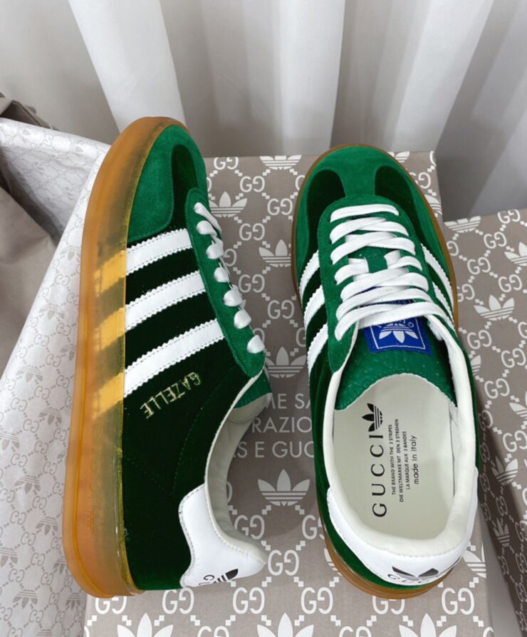 G.U.C.C x Adi.da.c Unisex Gazelle Sneaker Green