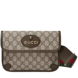 G.U.C.C G.U.C.CTotem GG, GG Supreme Messenger, Luxury Interchangeable Bag, Eco-friendly Canvas Bag, Adjustable Shoulder Strap