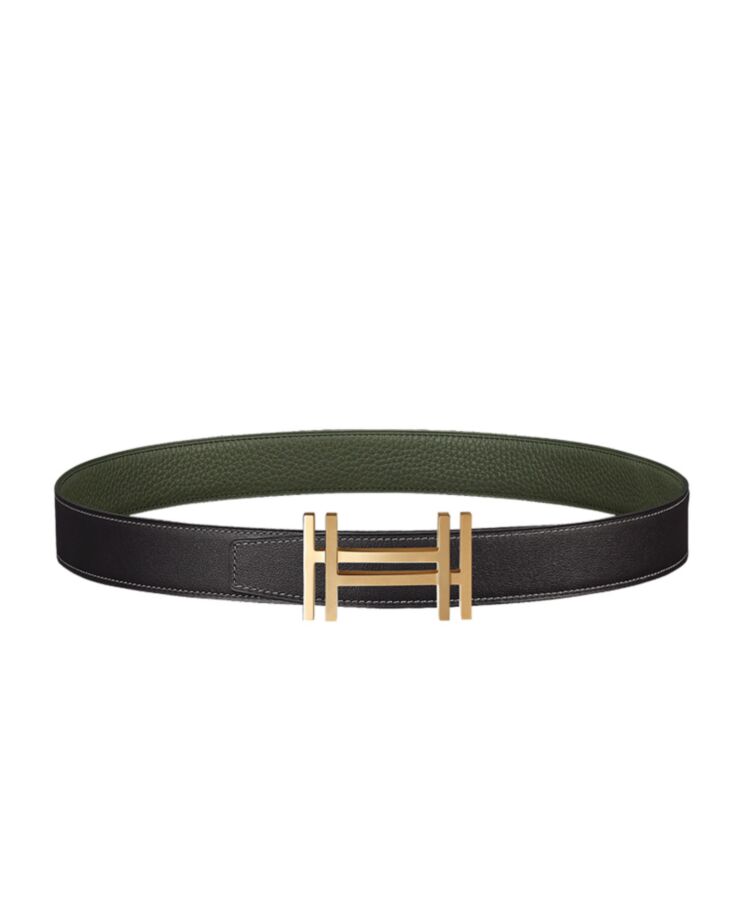 Her..mes H Au Carre Belt Buckle & Reversible Leather Strap 32mm