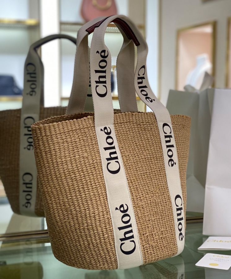 chl.oe Large Woody, Handwoven Basket, Kenyan Craftsmanship, Fair Trade Mifuko Collaboration, Natural Fibre Handbag