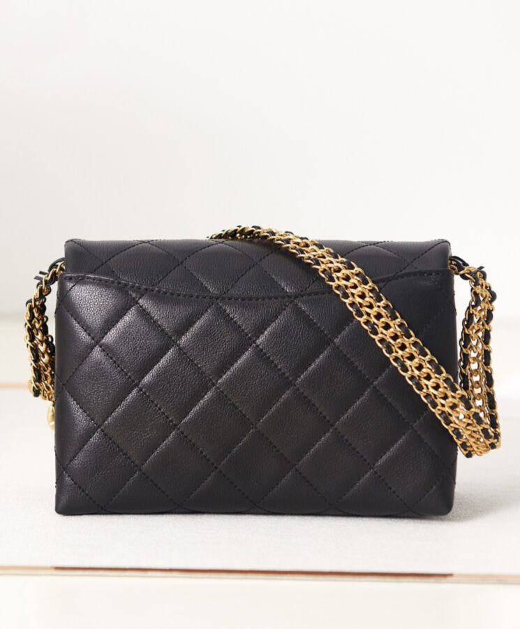 Cha.nel Small Flap Bag AS3994 Black