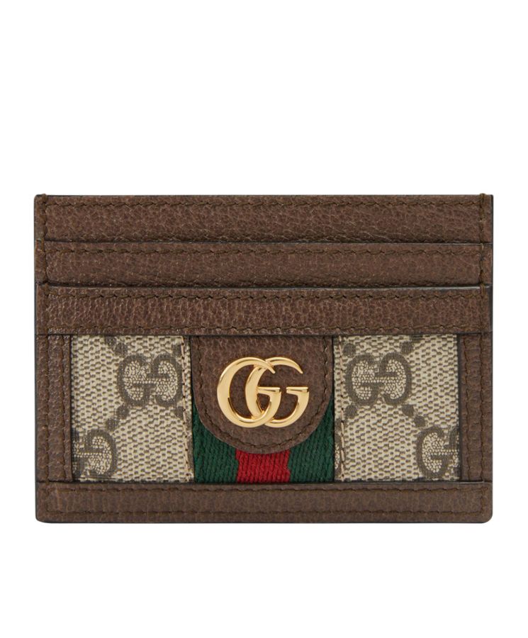 G.U.C.C Ophidia GG, Luxury Card Case, GG Logo, G.U.C.C heritage, Dark Coffee