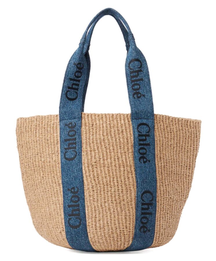 chl.oe Large Woody Basket Blue