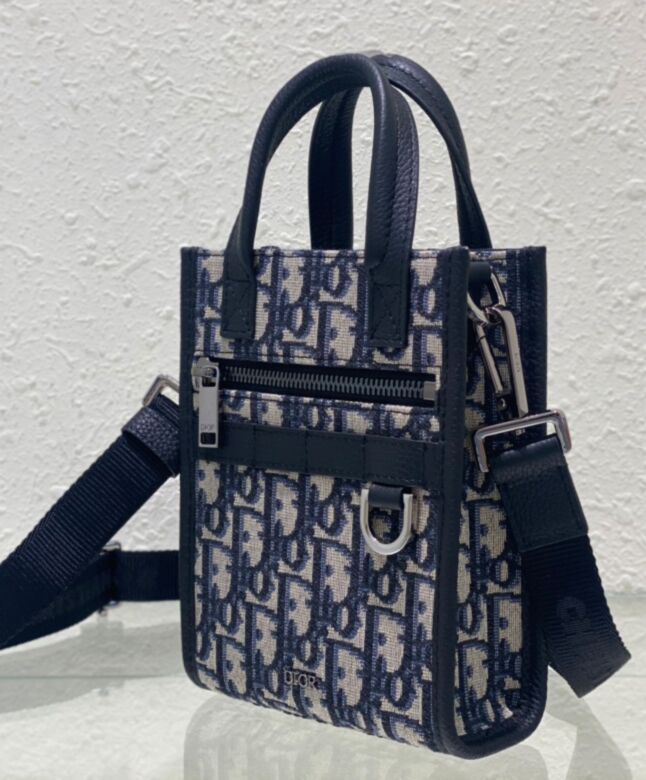 Di.ar Safari North-South Mini Tote Bag Dark Blue