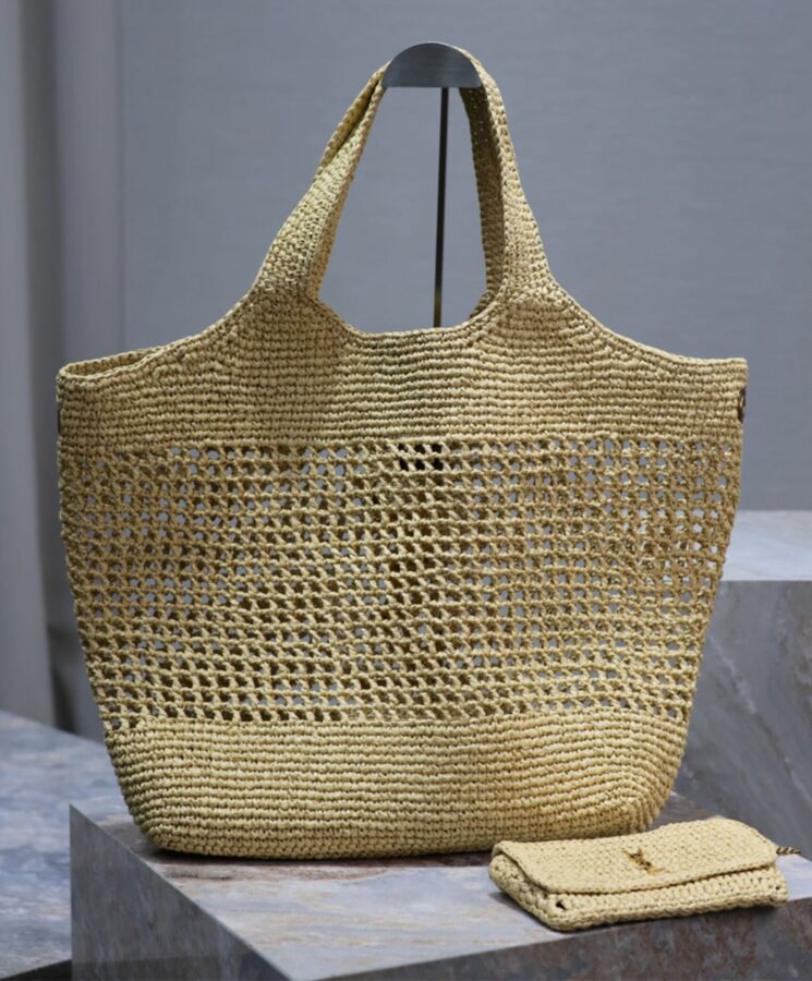 Saint.Lau.rent Icare In Raffia Apricot