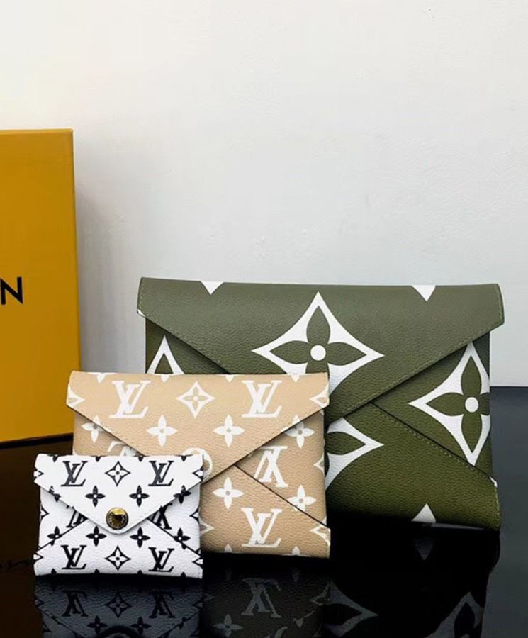 L.*V Pochette, Pochette Kirigami, Monogram canvas, Summer 2019 collection