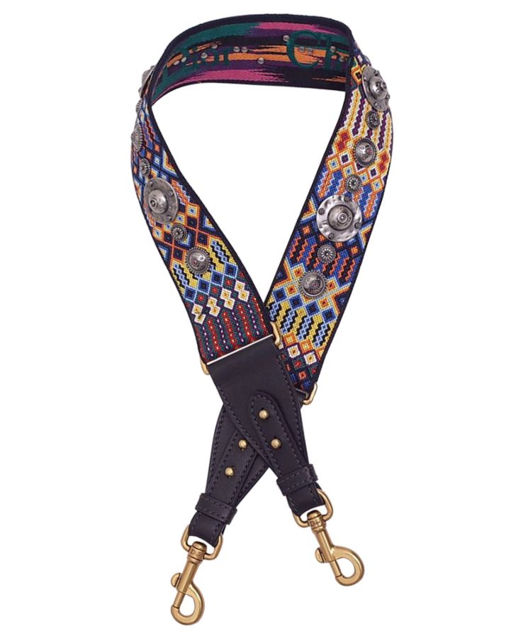 Di.ar Di.ar Fiesta Strap, Multicolored Embroidered Strap, Designer Shoulder Strap