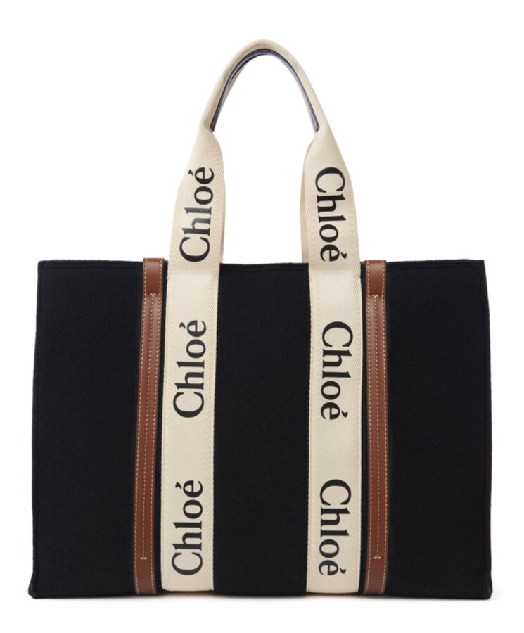 chl.oe Large Woody Tote Bag Black