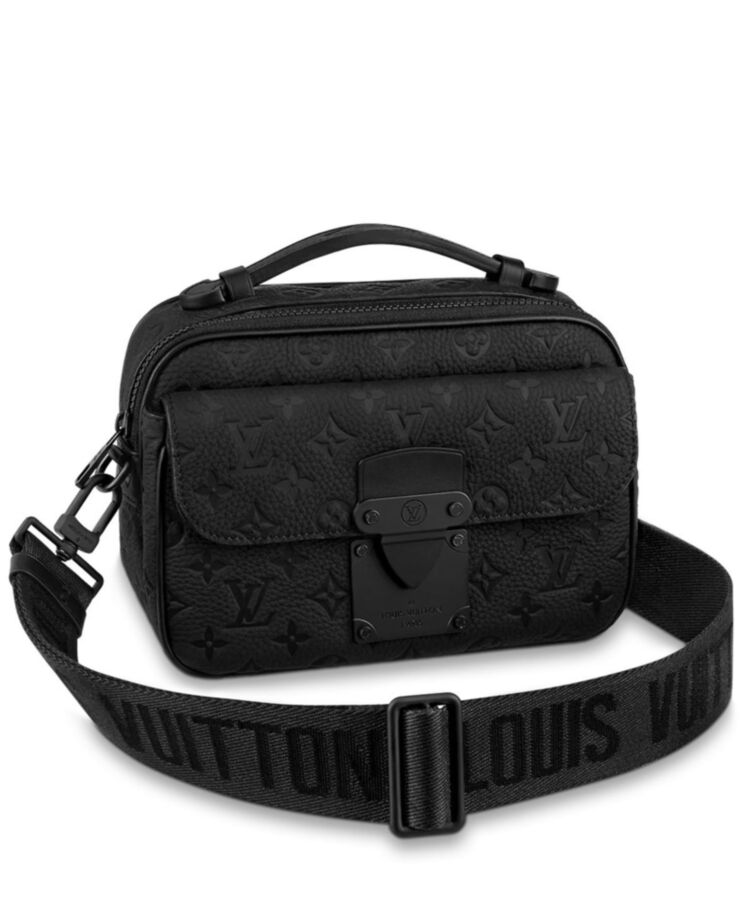 L.*V S Lock Messenger Bag M58489 Black