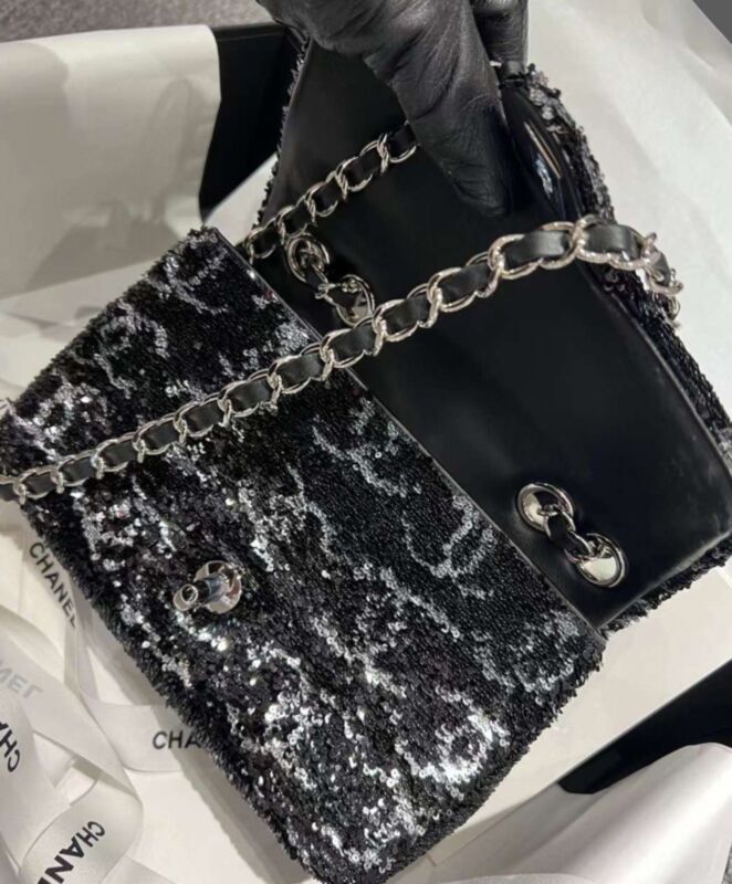 Cha.nel Evening Bag AS4298 Black