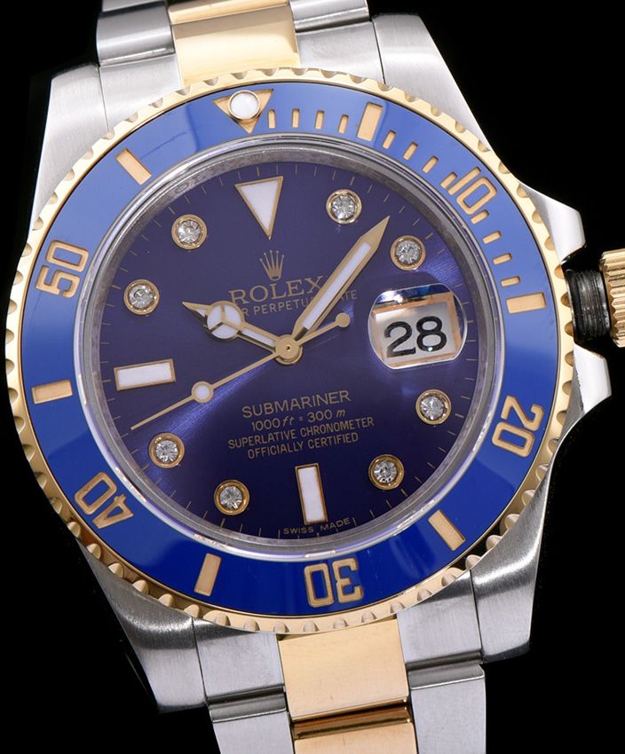 Ro.le.x Ceramic Submariner Watch Blue